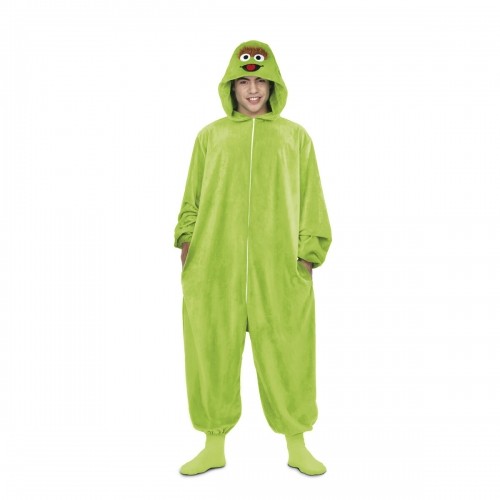 Costume for Adults My Other Me Oscar the Grouch Sesame Street Green image 1