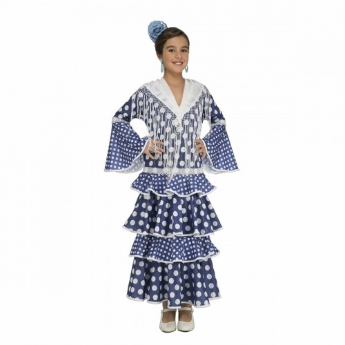 Costume for Adults My Other Me Alvero Blue Flamenco Dancer (1 Piece) image 1