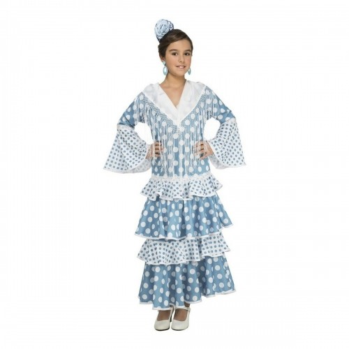 Costume for Children My Other Me Guadalquivir Turquoise Flamenco Dancer (1 Piece) image 1