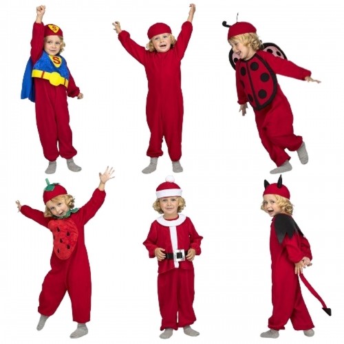Маскарадные костюмы для младенцев My Other Me Quick 'N' Fun Красный (3 Предметы) image 1