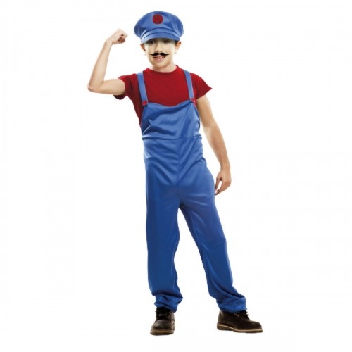Costume for Children My Other Me Super Plumber Red (3 Pieces) image 1