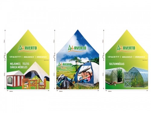 Рекламные палатки-шатры (3x3м кровля) image 1