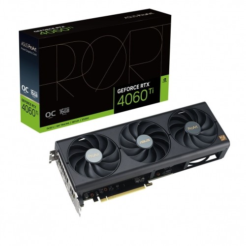 ASUS ProArt GeForce RTX 4060 Ti OC Grafikkarte - 16GB GDDR6, 1x HDMI, 3x DP image 1