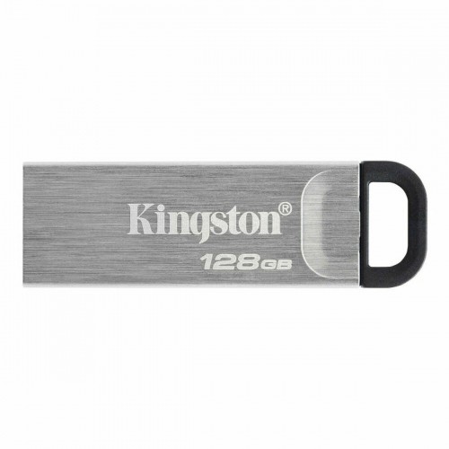 USВ-флешь память Kingston Kyson Чёрный Серебристый 128 Гб image 1