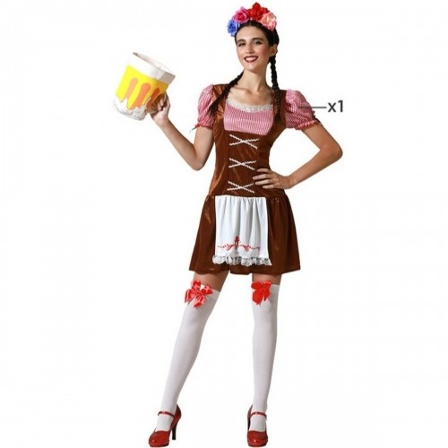 Costume for Adults Brown German Waitress image 1