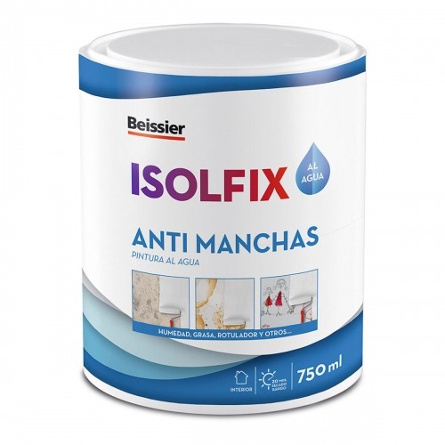 Acrylic paint Beissier 70249-012 Isolfix Anti-stain White 750 ml image 1