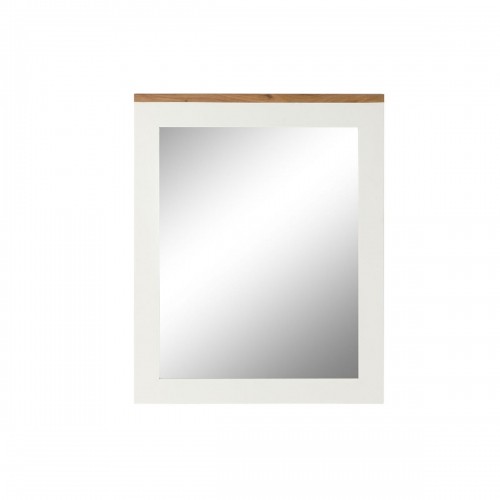 Настенное зеркало DKD Home Decor Белый Коричневый древесина акации Древесина манго город 90 x 1,5 x 113 cm image 1