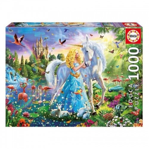 Puzle un domino komplekts Educa The Princess And The Unicorn 500 Daudzums 68 x 48 cm image 1