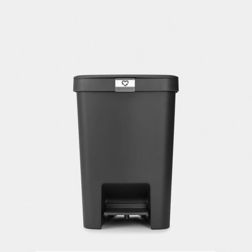 BRABANTIA atkritumu tvertne ar pedāli StepUp,25 l, Dark Grey - 800269 image 1