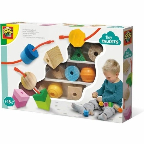 Educational Game SES Creative Cuentas sensoriales para enhebrar Multicolour image 1