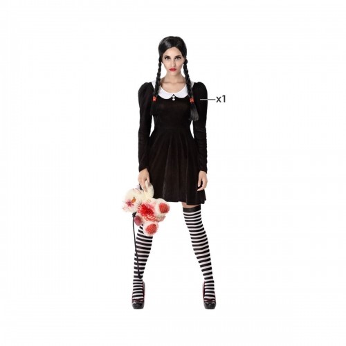 Costume for Adults Black Lady Ghost (1 Piece) image 1