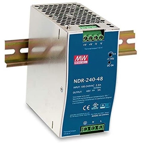 Источник питания D-Link DIS-N240-48 Аккумулятор Чёрный Сталь 240 W image 1