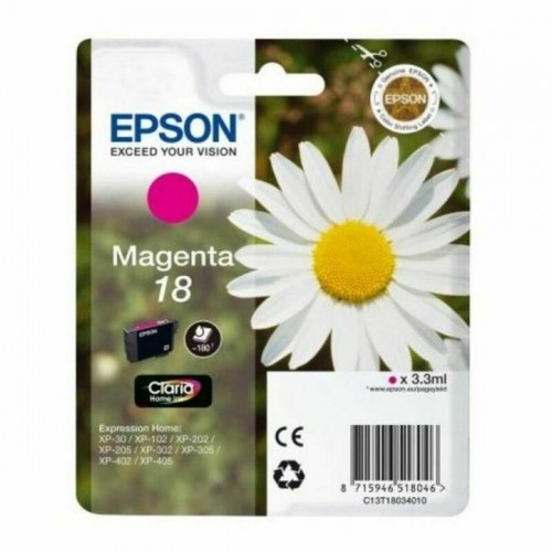 Картридж с Совместимый чернилами Epson Cartucho 18 magenta Розовый image 1