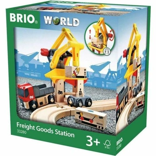 Строительный набор Brio Freight Loading Crane Разноцветный Multi 6 Предметы image 1