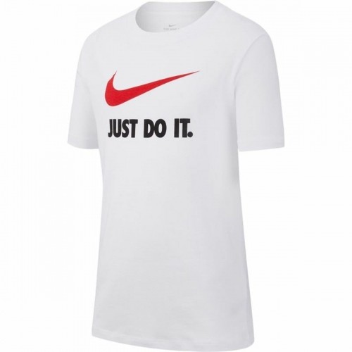 Child's Short Sleeve T-Shirt Nike Sportswear White image 1