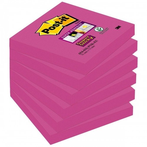 Sticky Notes Post-it Super Sticky Fuchsia 6 Pieces 76 x 76 mm image 1