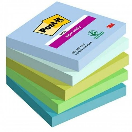 Sticky Notes Post-it Super Sticky Multicolour 5 Pieces 76 x 76 mm image 1