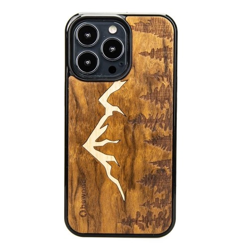 Apple Wooden case for iPhone 13 Pro Bewood Imbuia Mountains image 1