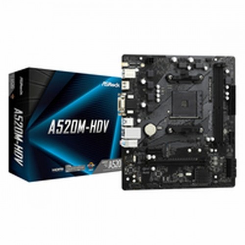 Mātesplate ASRock A520M-HDV AMD AM4 AMD image 1