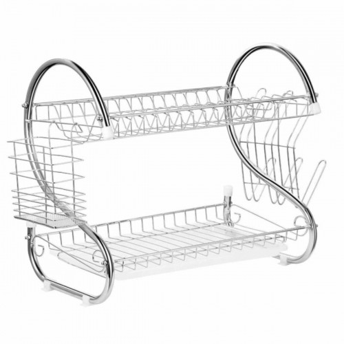 Draining Rack for Kitchen Sink Feel Maestro MR-1025-43 43 x 24 x 39 cm Silver image 1