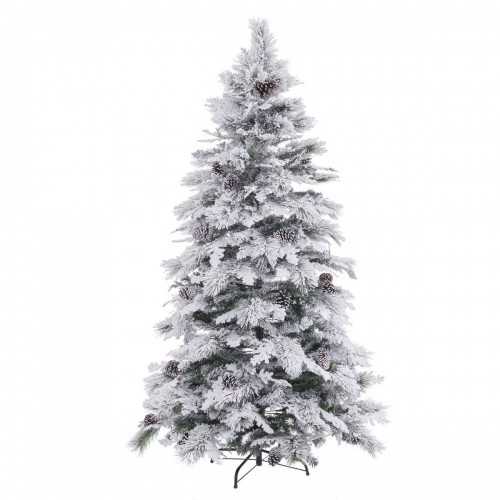 Bigbuy Christmas Новогодняя ёлка Белый Зеленый PVC Металл полиэтилен снежный 240 cm image 1