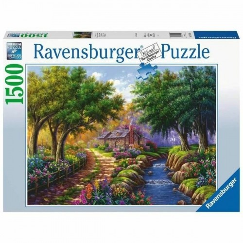 Puzle un domino komplekts Ravensburger 17109 Cottage By The River 1500 Daudzums image 1