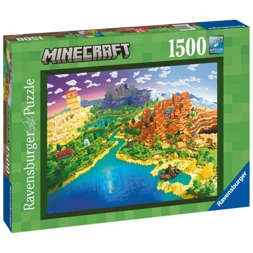 Puzzle Minecraft Ravensburger 17189 World of Minecraft 1500 Pieces image 1