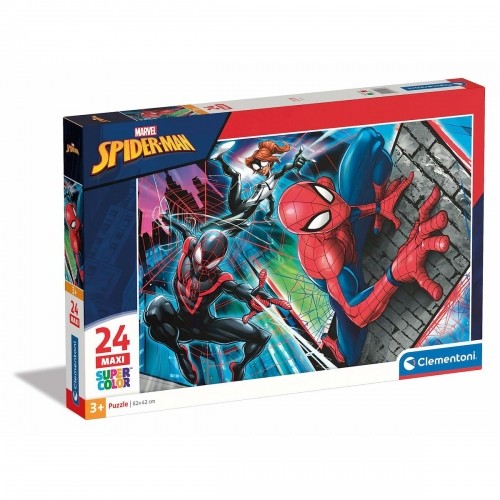 Puzzle Spider-Man Clementoni 24497 SuperColor Maxi 24 Pieces image 1
