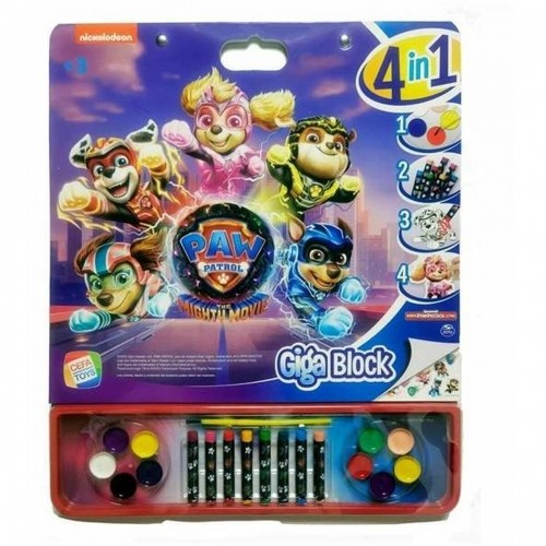 Рисунки для рисования The Paw Patrol Giga Block  Альбом с наклейками 4 в 1 image 1