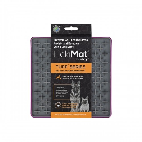 Dog Feeder Lickimat Purple polypropylene TPR image 1