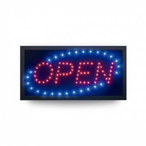 Sign Securit Open LED Light 24 x 48 x 2 cm image 1