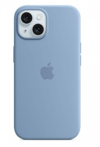 Apple  
       -  
       iPhone 15 Silicone Case with MagSafe - Winter Blue image 1