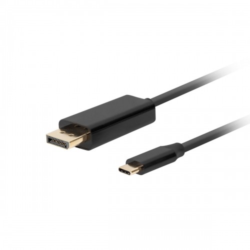 USB C uz Display Porta Adapteris Lanberg CA-CMDP-10CU-0005-BK Melns 500 cm 50 cm image 1
