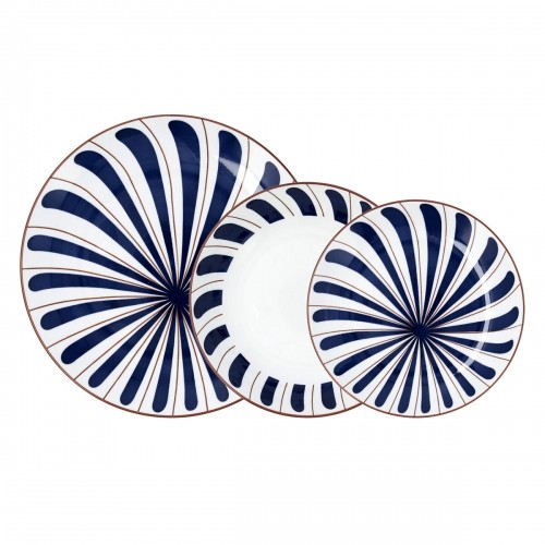 Посуда Bidasoa Oceanika Синий Керамика 18 Предметы image 1