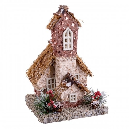 Bigbuy Christmas Новогоднее украшение Разноцветный Натуральный Polyfoam дом 15,5 x 16 x 24,5 cm image 1