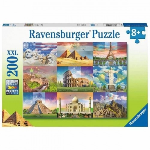 Puzle un domino komplekts Ravensburger 13290 XXL Monumentos del mundo 200 Daudzums image 1