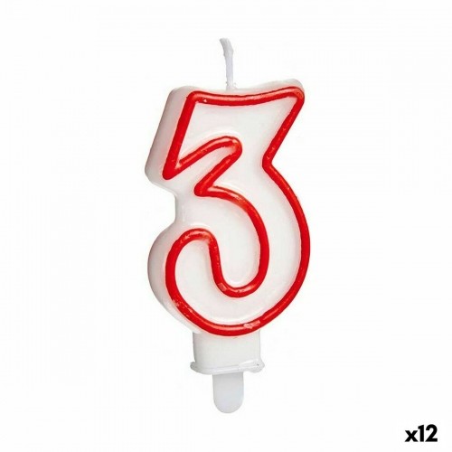 Candle Birthday Number 3 (12 Units) image 1