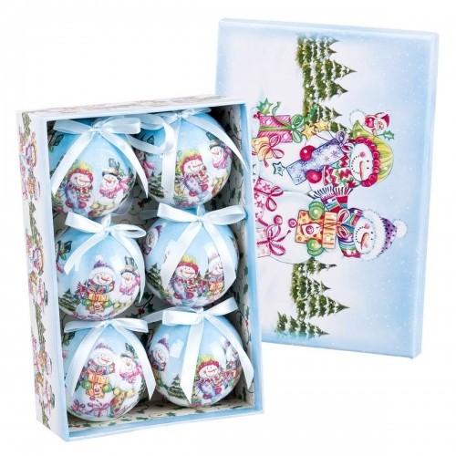 Bigbuy Christmas Ёлочные шарики Разноцветный Polyfoam Кукла-белоснежка 7,5 x 7,5 x 7,5 cm (6 штук) image 1