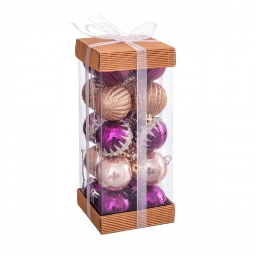 Christmas Baubles Multicolour PVC 4 x 4 x 4 cm (20 Units) image 1