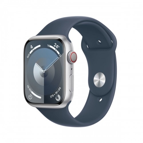 Viedpulkstenis Apple Watch Series 9 + Cellular Zils Sudrabains 45 mm image 1