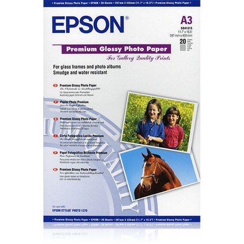 Глянцевая фотобумага Epson Premium Glossy A3 image 1