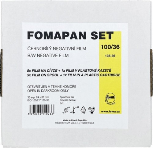 Foma пленка Fomapan 100/36 Set 6 пленок + картридж image 1