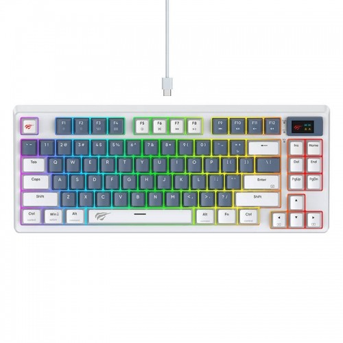 Mechanical Gaming Keyboard Havit KB884L white image 1