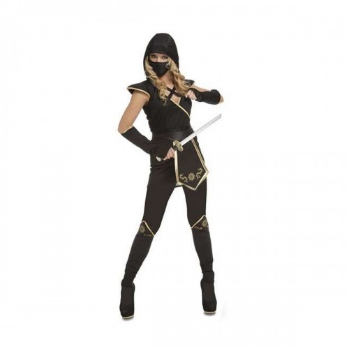 Costume for Adults My Other Me Ninja Black (5 Pieces) image 1