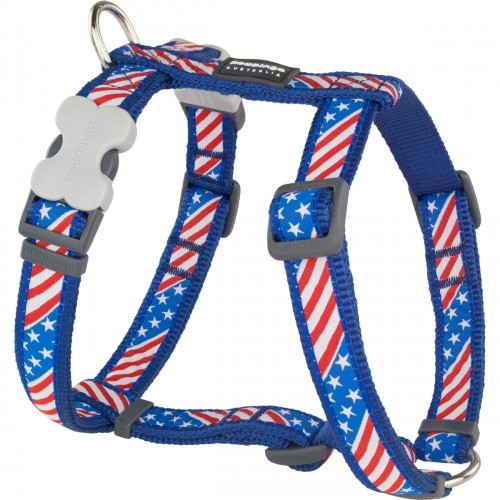 Suņu drošības siksna Red Dingo US Flag 25-39 cm Sarkans Zils image 1
