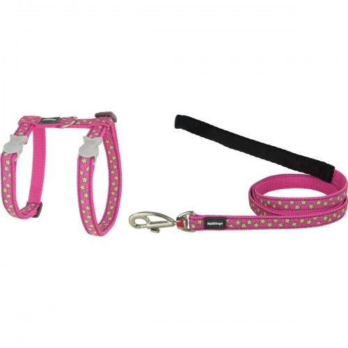 Dog Harness Red Dingo On Hot 21-35 cm Pink image 1