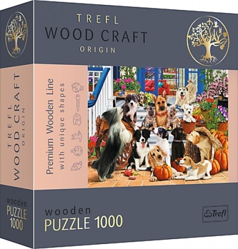 Trefl Puzzles TREFL Koka puzle - Suņu draudzība, 1000gb image 1
