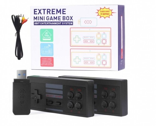 RoGer X-09-LD Retro Mini GameBox Spēļu Konsole 848 Spēlēs / 2x Bezvadu Kontrolieri / HD / USB image 1