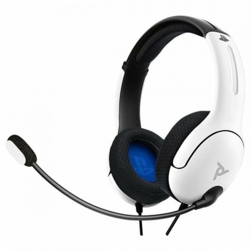 Headphones with Microphone PDP 051-108-EU-WH White Black image 1
