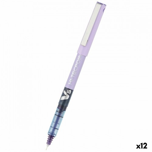 Šķidrās tintes pildspalva Pilot V-5 Hi-Tecpoint Violets 0,3 mm (12 gb.) image 1